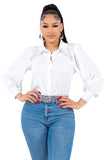 Pearl Collared Button Down Shirt - Wear with style