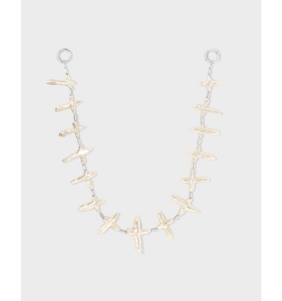 Pearl Crosses Wallet Chain - Wear with style