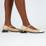 Penelope Mary Jane Flats Nude - Wear with style