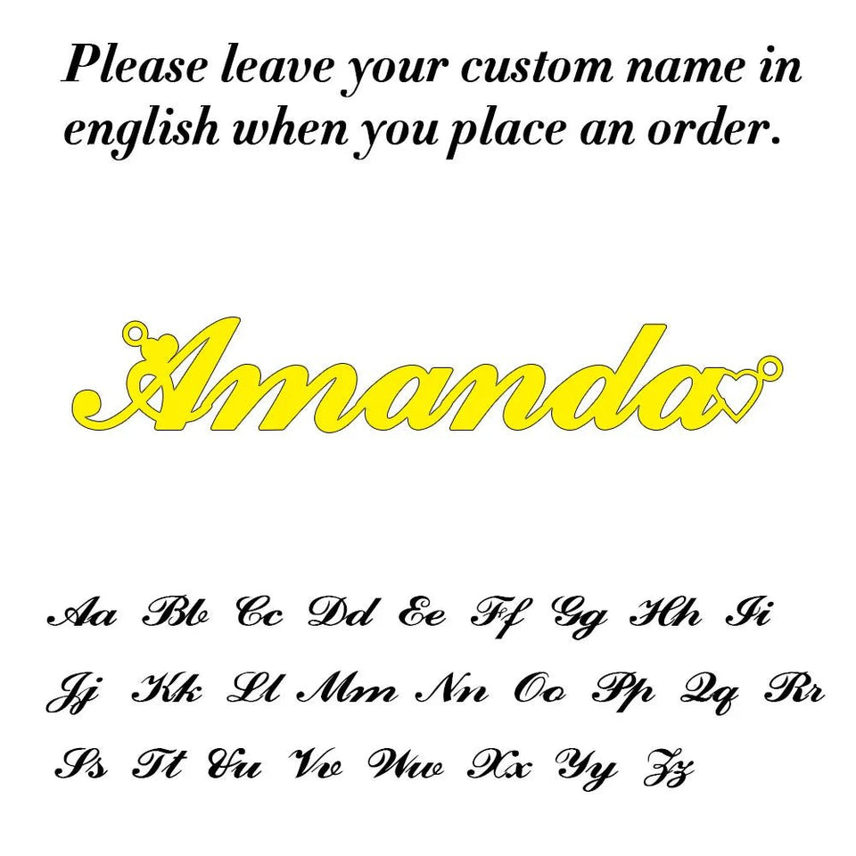 Personalized Gold Name Necklace - Wear with style