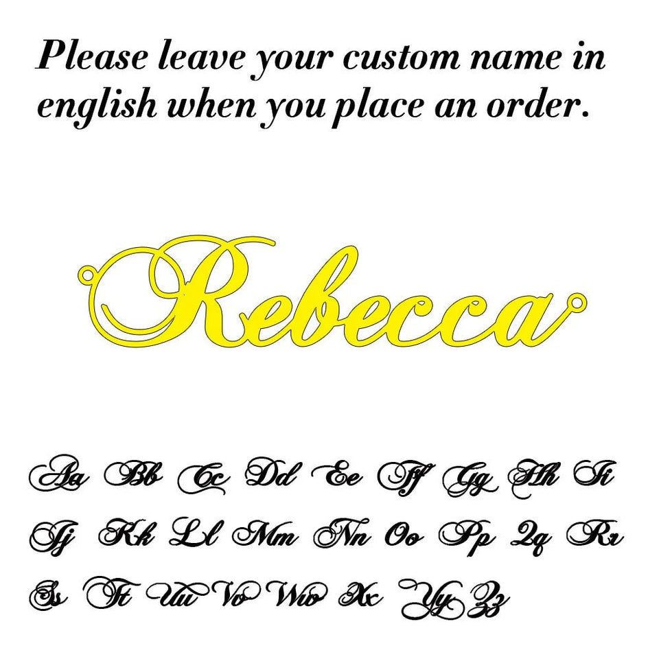 Personalized Gold Name Necklace - Wear with style