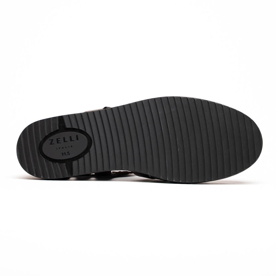 05-110-BRN PESCA Calfskin Strap-On Sandal, Brown