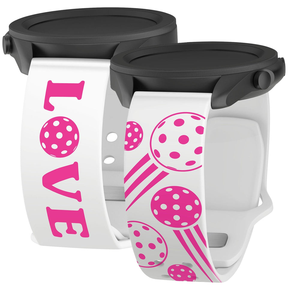 Pickleball Brights HD Watchband for Samsung, Garmin, Fossil, and More - Wear with style
