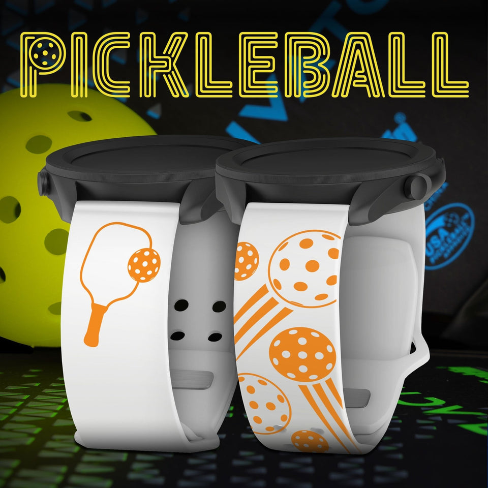 Pickleball Brights HD Watchband for Samsung, Garmin, Fossil, and More - Wear with style