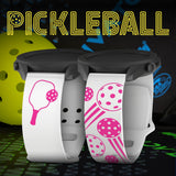 Pickleball Brights HD Watchband for Samsung, Garmin, Fossil, and More - Wear with style