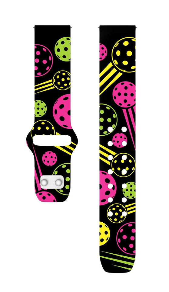 Pickleball HD Watchband for Samsung, Garmin, Fossil, and More - Wear with style