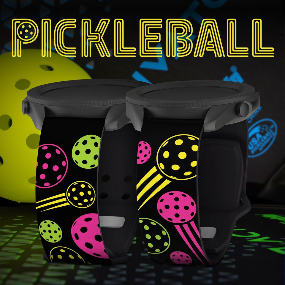 Pickleball HD Watchband for Samsung, Garmin, Fossil, and More - Wear with style