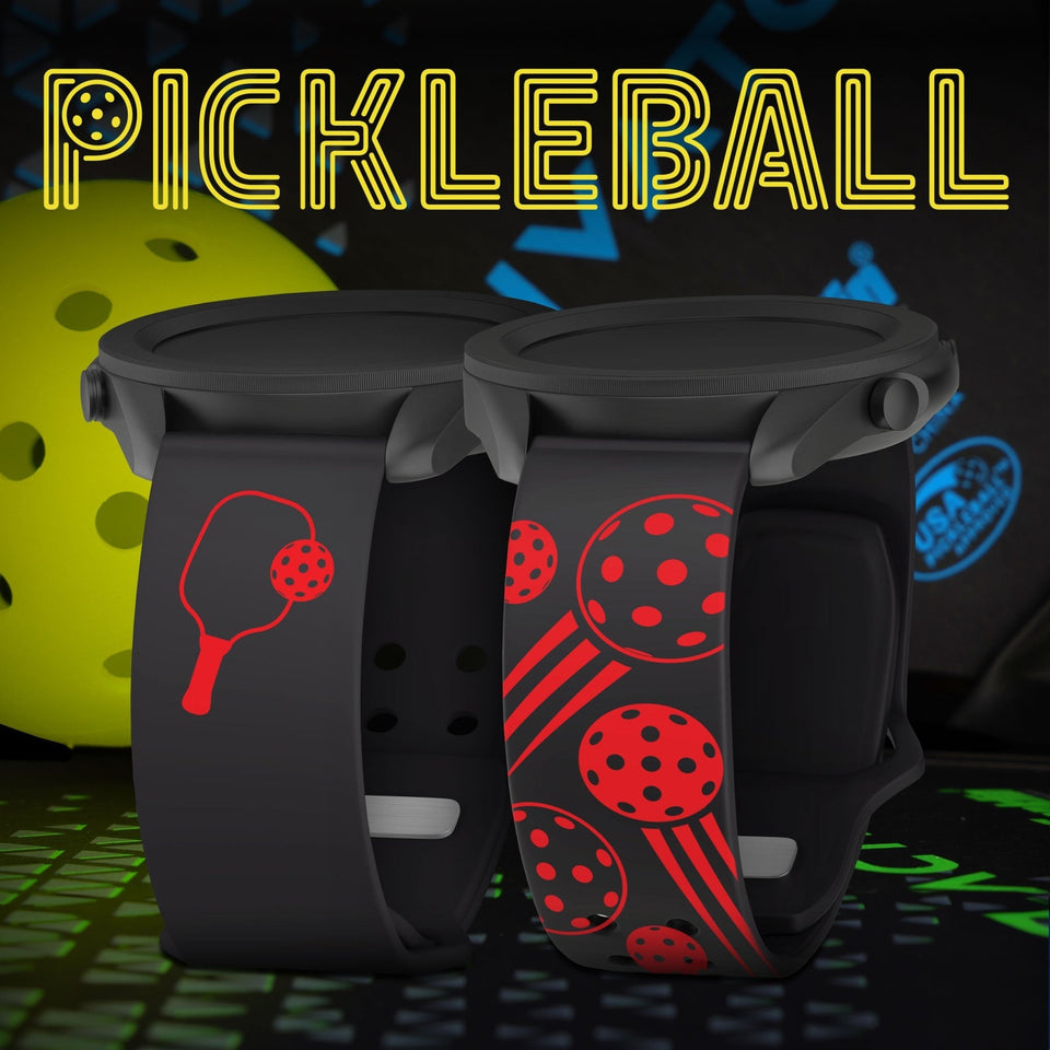 Pickleball HD Watchband for Samsung, Garmin, Fossil, and More - Wear with style