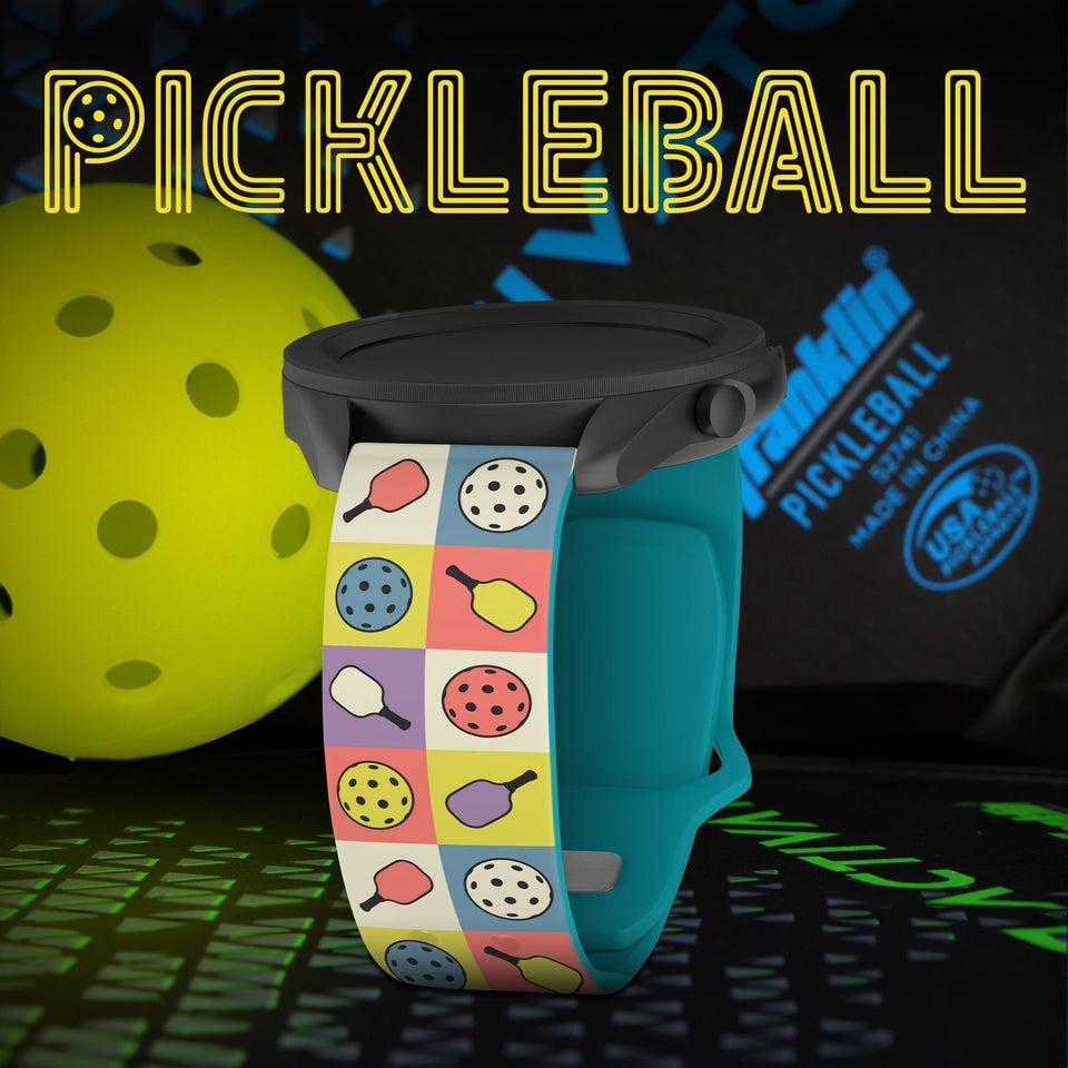 Pickleball HD Watchband for Samsung, Garmin, Fossil, and More - Wear with style