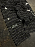 Pinstripe Patch Double Knees - Wear with style
