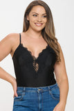 Plus Size Front Lace Bodysuit - Wear with style