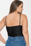Plus Size Front Lace Bodysuit - Wear with style