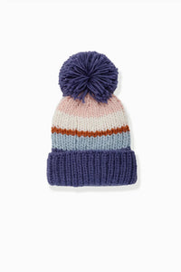 Pompom Hat - Blue Multi - Wear with style