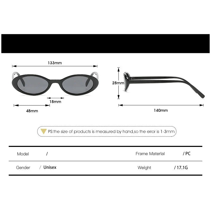 Popular Vintage Oval Sunglasses - Wear with style