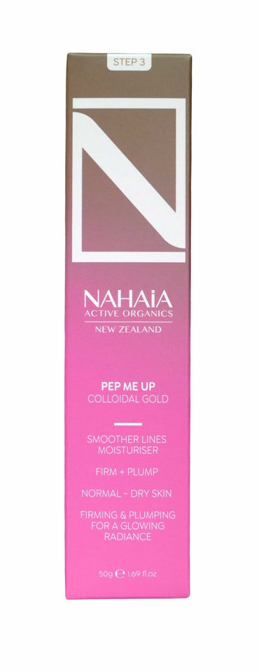 PREMIUM PEP ME UP SMOOTHER LINES MOISTURISER with colloidal gold 1.76 fl oz - Wear with style