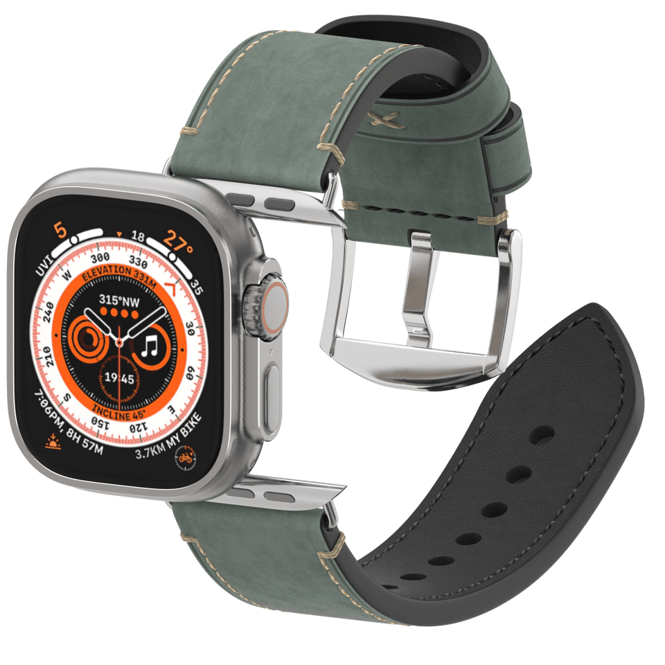 Premium Vintage Leather Band for Apple Watch , Handcrafted Distressed Finish - Wear with style