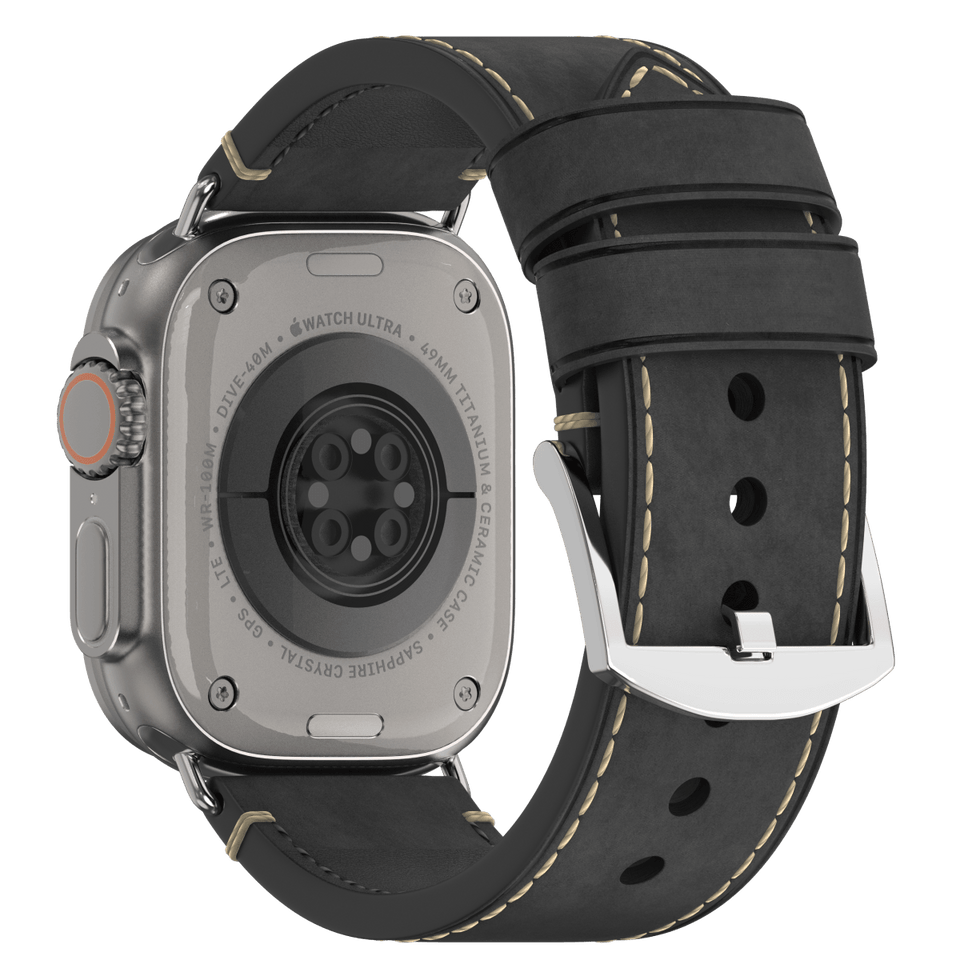 Premium Vintage Leather Band for Apple Watch , Handcrafted Distressed Finish - Wear with style
