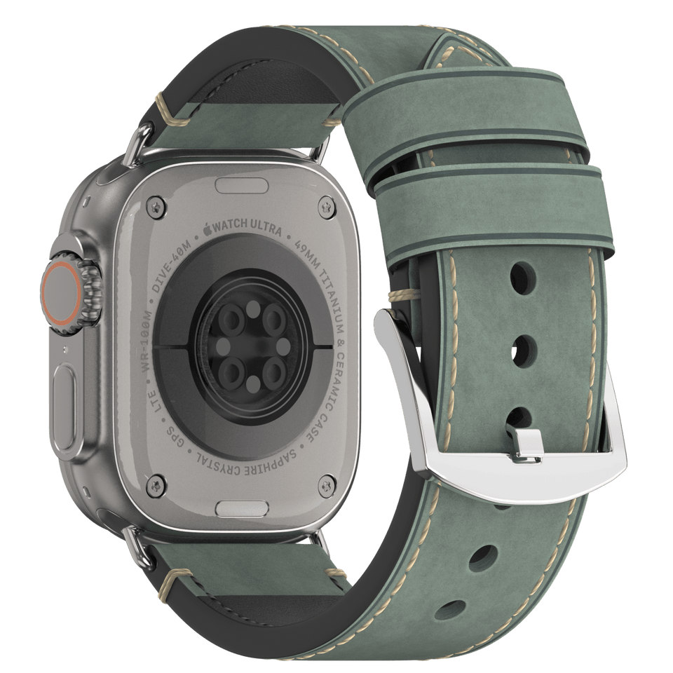 Premium Vintage Leather Band for Apple Watch , Handcrafted Distressed Finish - Wear with style