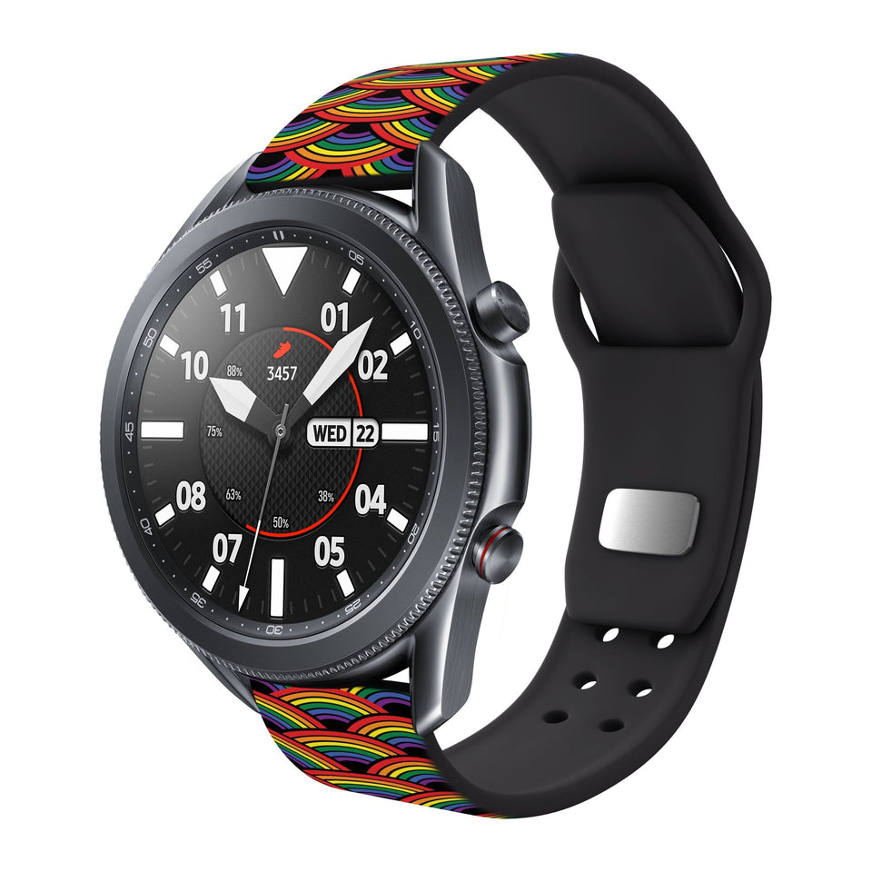 Pride HD Watchband for Samsung, Garmin, Fossil, and More for Samsung, Garmin, Fossil, and More - Wear with style