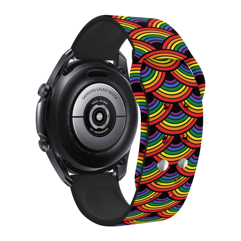 Pride HD Watchband for Samsung, Garmin, Fossil, and More for Samsung, Garmin, Fossil, and More - Wear with style