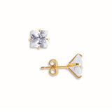 Princess Cut Stud - Wear with style