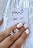 Princess Cut Stud - Wear with style