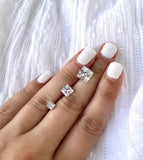 Princess Cut Stud - Wear with style