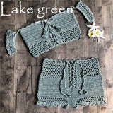 Two Piece Hand Hook Crochet : Bikinis Set Swimwear