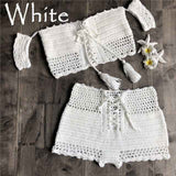 Two Piece Hand Hook Crochet : Bikinis Set Swimwear