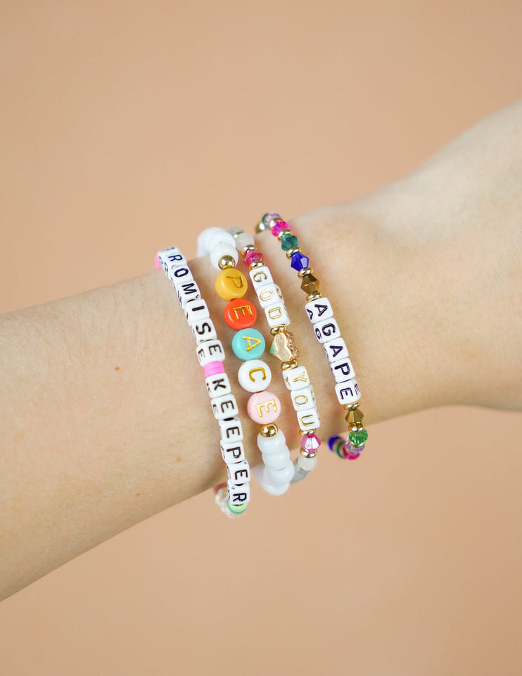 Promise Keeper Letter Bracelet - Wear with style