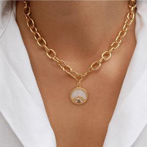 Protection Talisman Oval Link Necklace - Wear with style