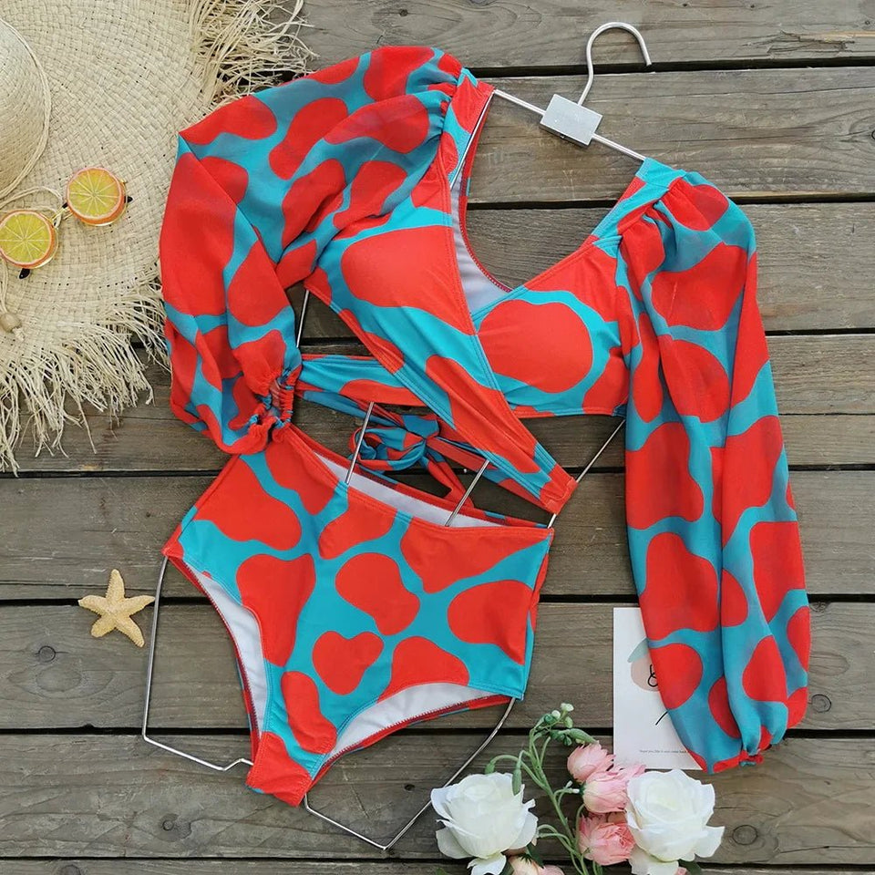 Puffer puff two piece swimsuit - Wear with style