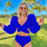 Puffer puff two piece swimsuit - Wear with style