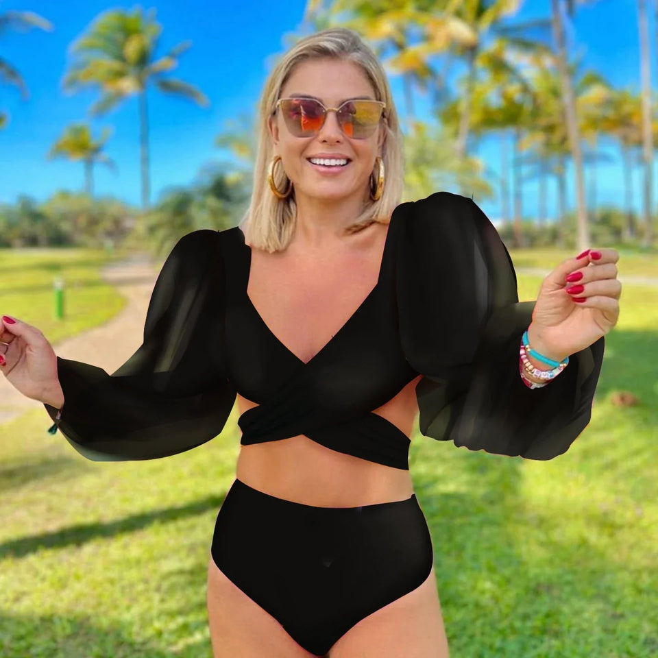 Puffer puff two piece swimsuit - Wear with style