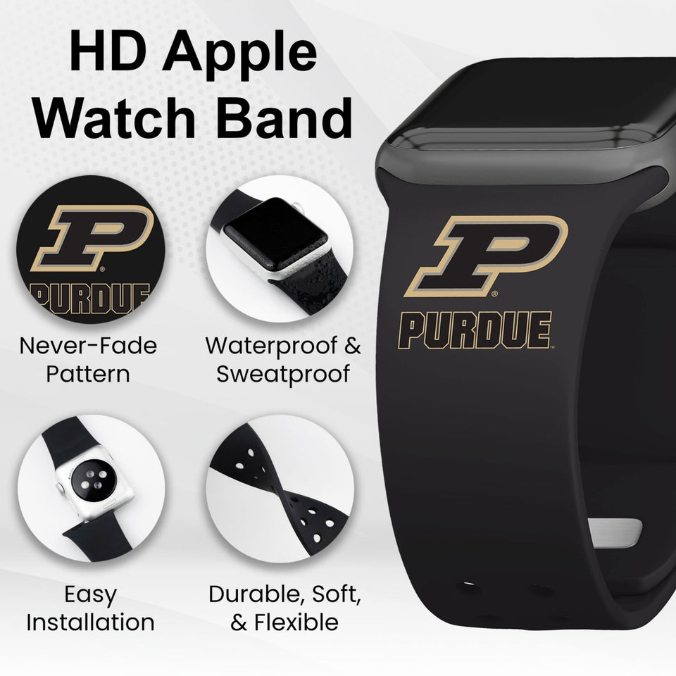 Purdue Boilermakers HD Apple Watch Band - Wear with style