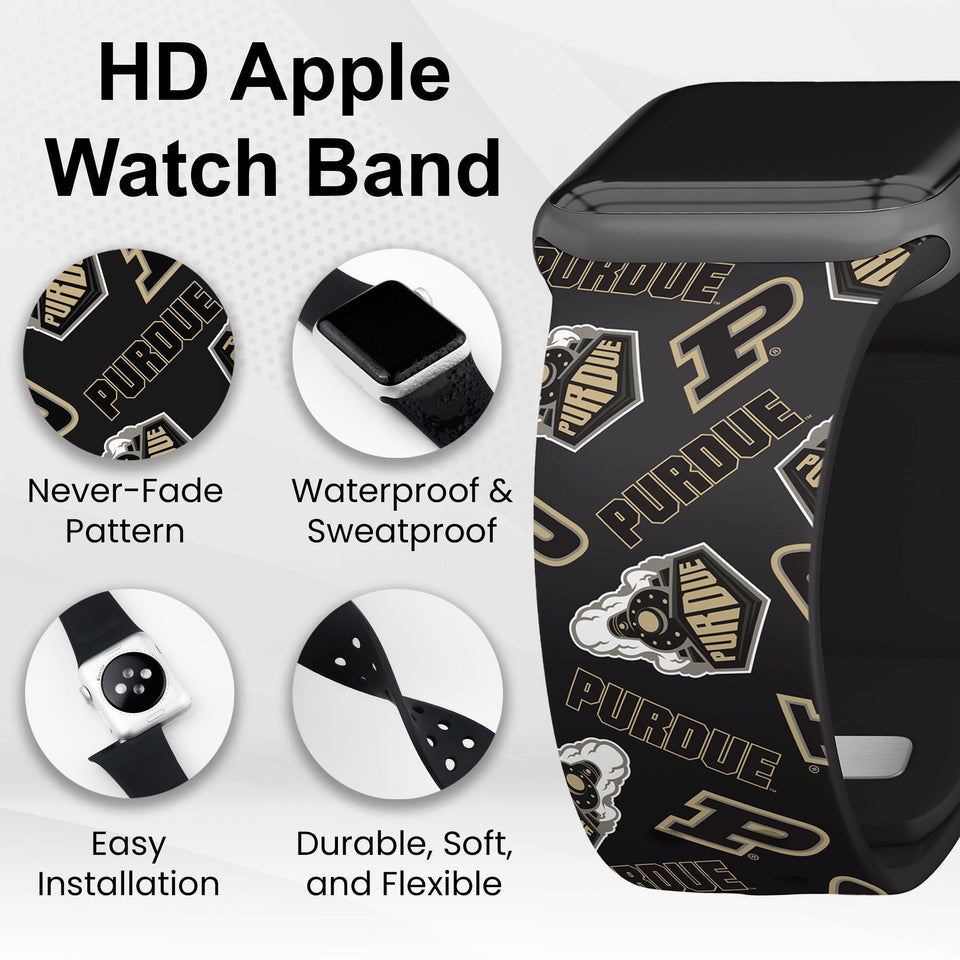 Purdue Boilermakers HD Apple Watch Band - Wear with style