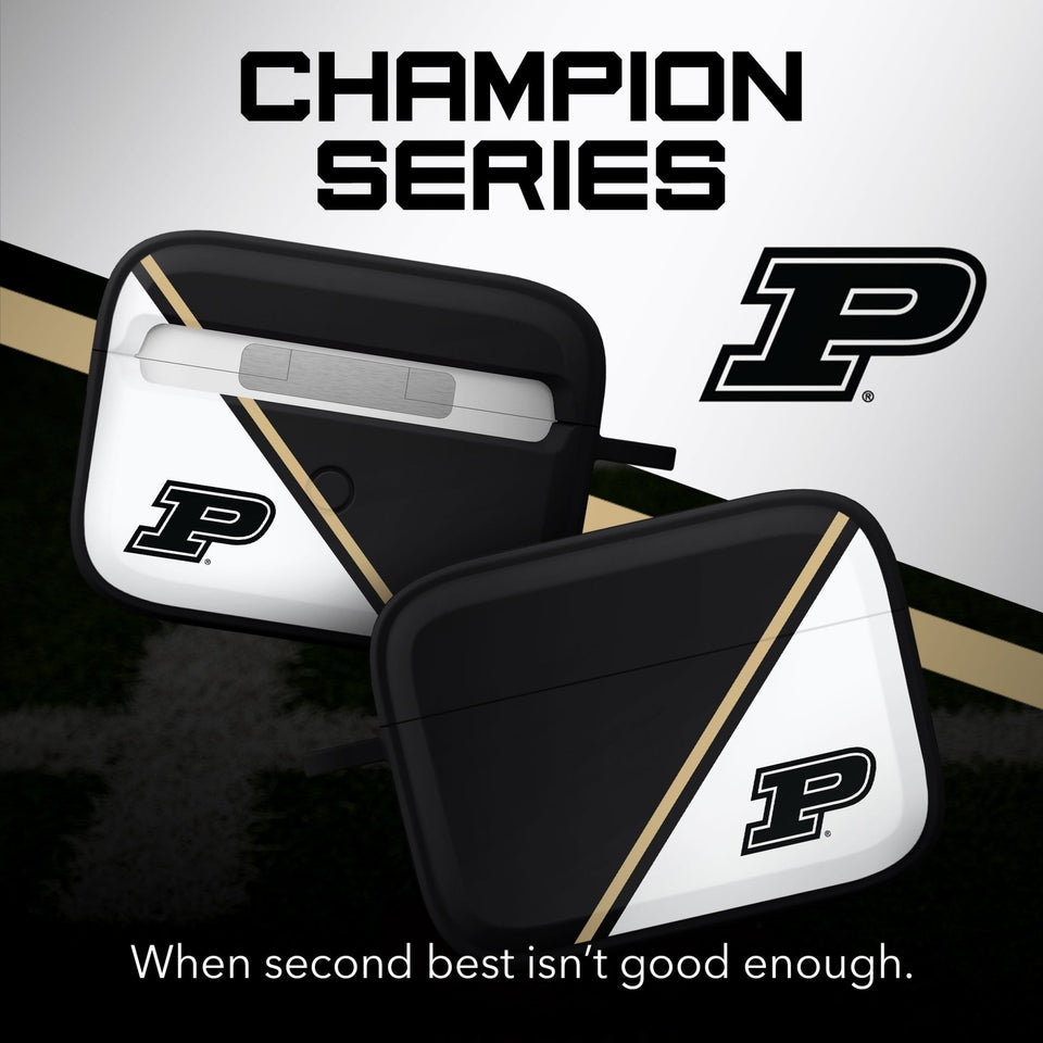 Purdue Boilermakers HDX Champion Series Apple AirPods Pro 1 & 2 Case Cover - Wear with style