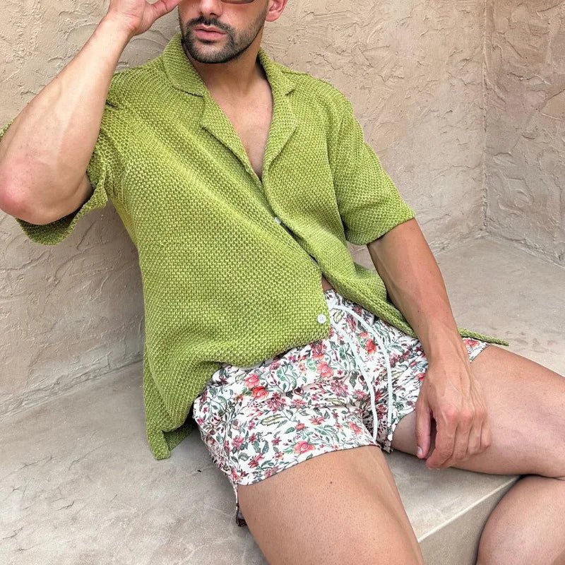 Quality luxury men beach wear set - Wear with style