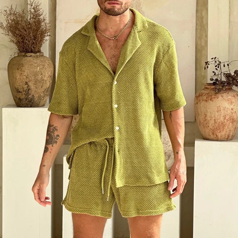 Quality luxury men beach wear set - Wear with style