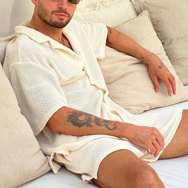 Quality luxury men beach wear set - Wear with style