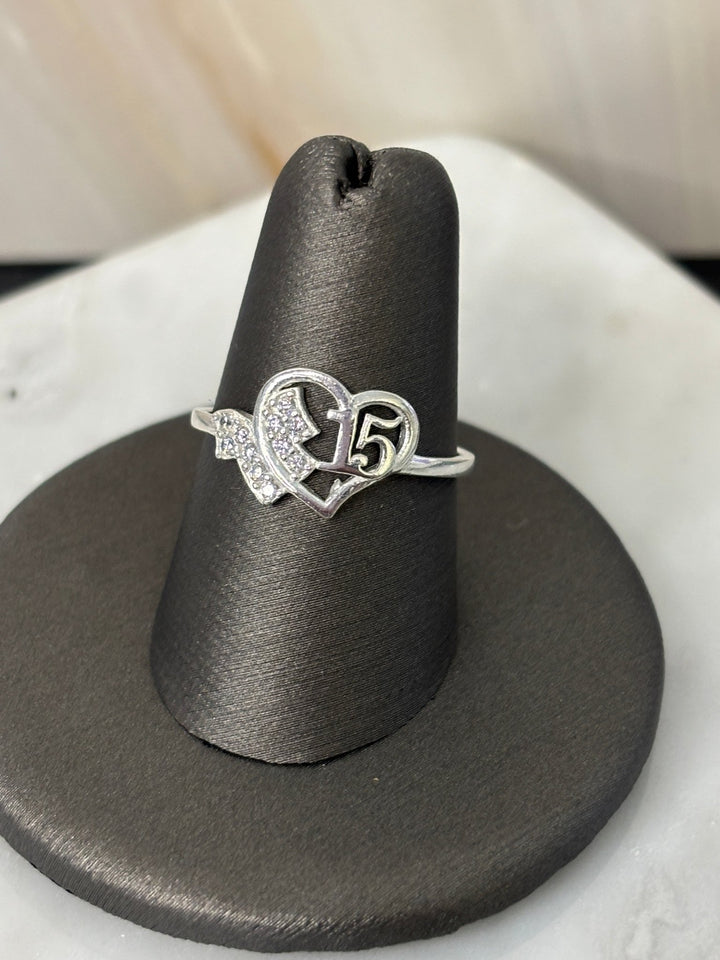 Quinceañera Ring Sterling Silver 925 | Mexican Silver Gift for Sweet 15 | Anillo de Quinceañera Plata 925 - Wear with style