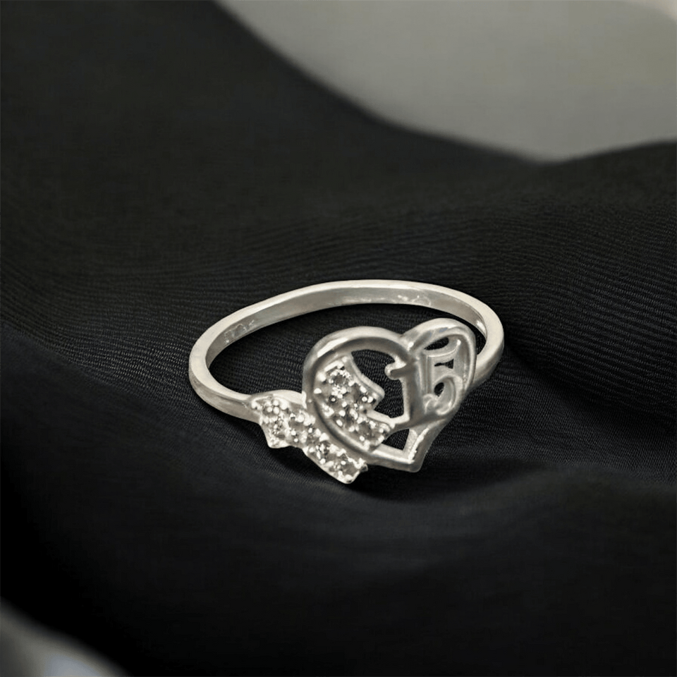Quinceañera Ring Sterling Silver 925 | Mexican Silver Gift for Sweet 15 | Anillo de Quinceañera Plata 925 - Wear with style