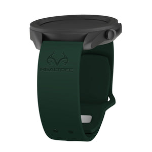 Realtree Engraved Silicone Watchband for Samsung, Garmin, Fossil, and More for Samsung, Garmin, Fossil, and More - Wear with style