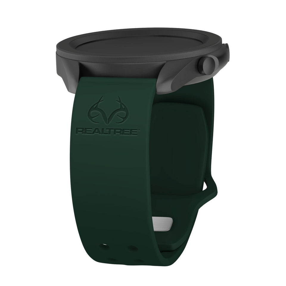 Realtree Engraved Silicone Watchband for Samsung, Garmin, Fossil, and More for Samsung, Garmin, Fossil, and More - Wear with style