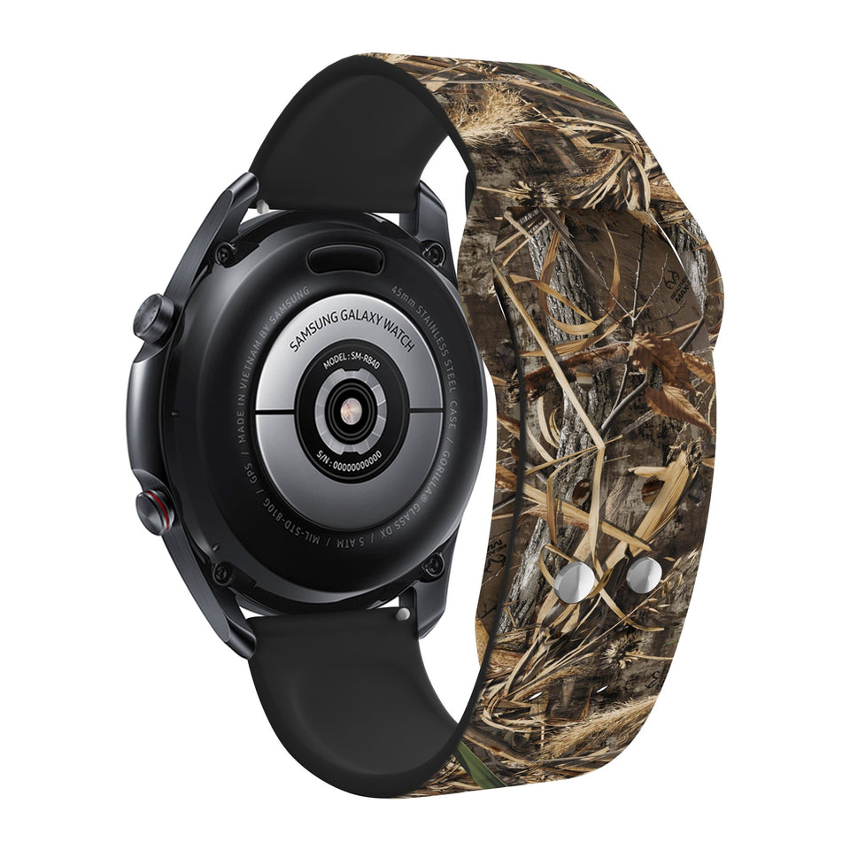 Realtree Max 5 HD Watchband for Samsung, Garmin, Fossil, and More for Samsung, Garmin, Fossil, and More - Wear with style