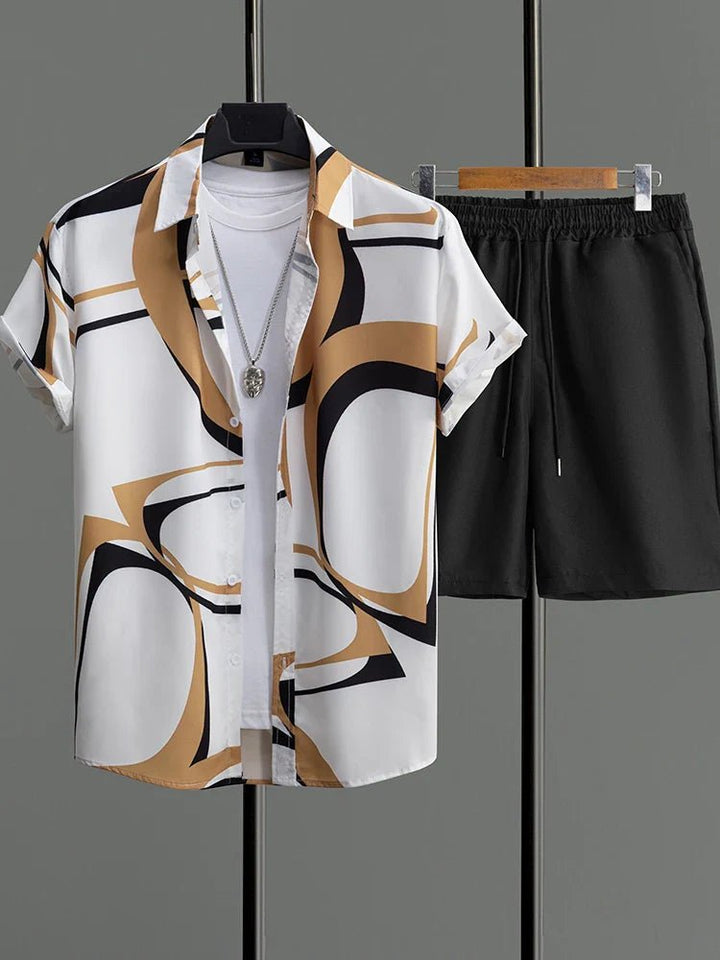 Resort wear Luxury Style Men's Short-sleeved outfit - Wear with style