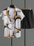 Resort wear Luxury Style Men's Short-sleeved outfit - Wear with style