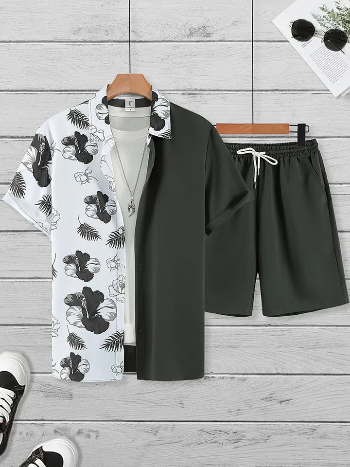 Resort wear Luxury Style Men's Short-sleeved outfit - Wear with style