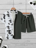 Resort wear Luxury Style Men's Short-sleeved outfit - Wear with style