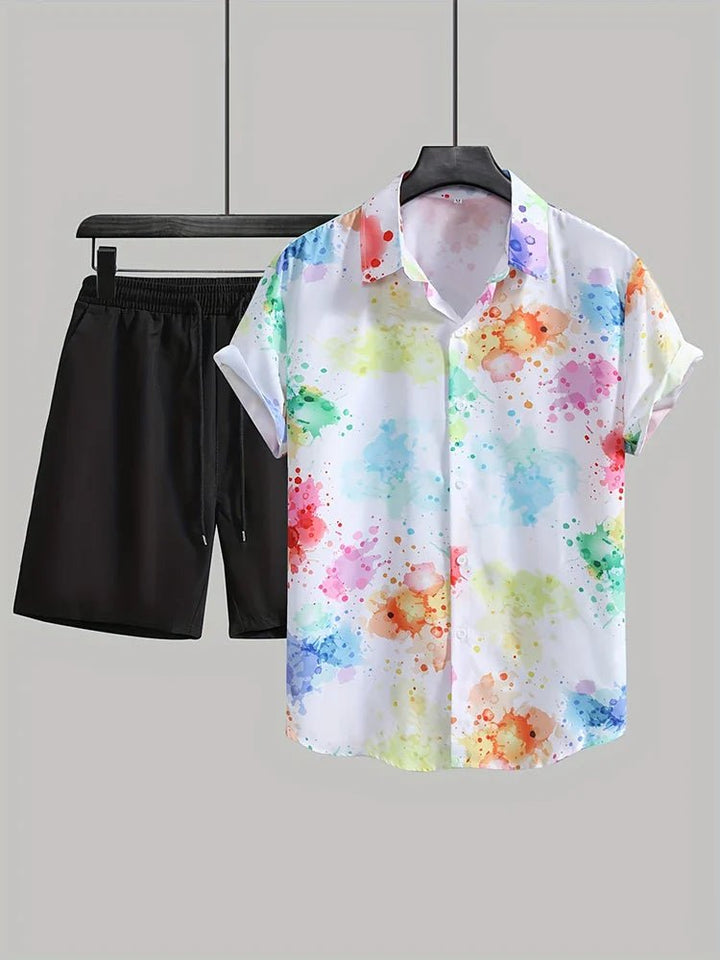 Resort wear Luxury Style Men's Short-sleeved outfit - Wear with style